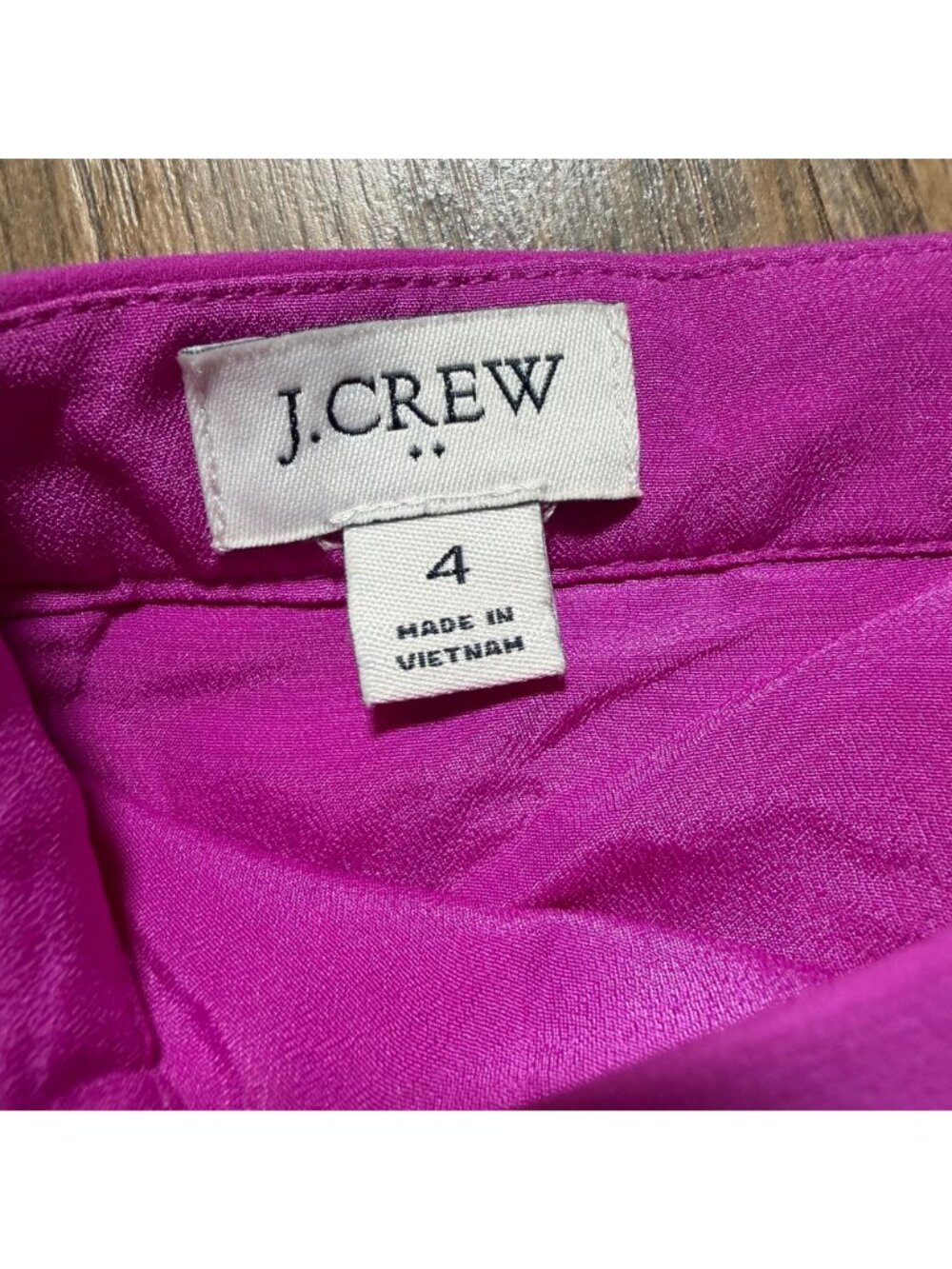 J. Crew Factory Long Pleated Midi Skirt Women's Size 4 in Radiant Fuchsia - EUC! - Picture 3 of 5